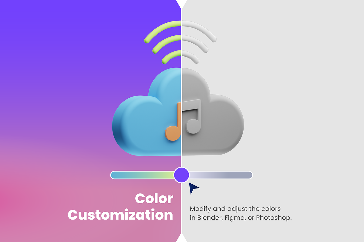3D Music Icons, an Object 3D Model by Flat Icons (Photo 2 of 8)