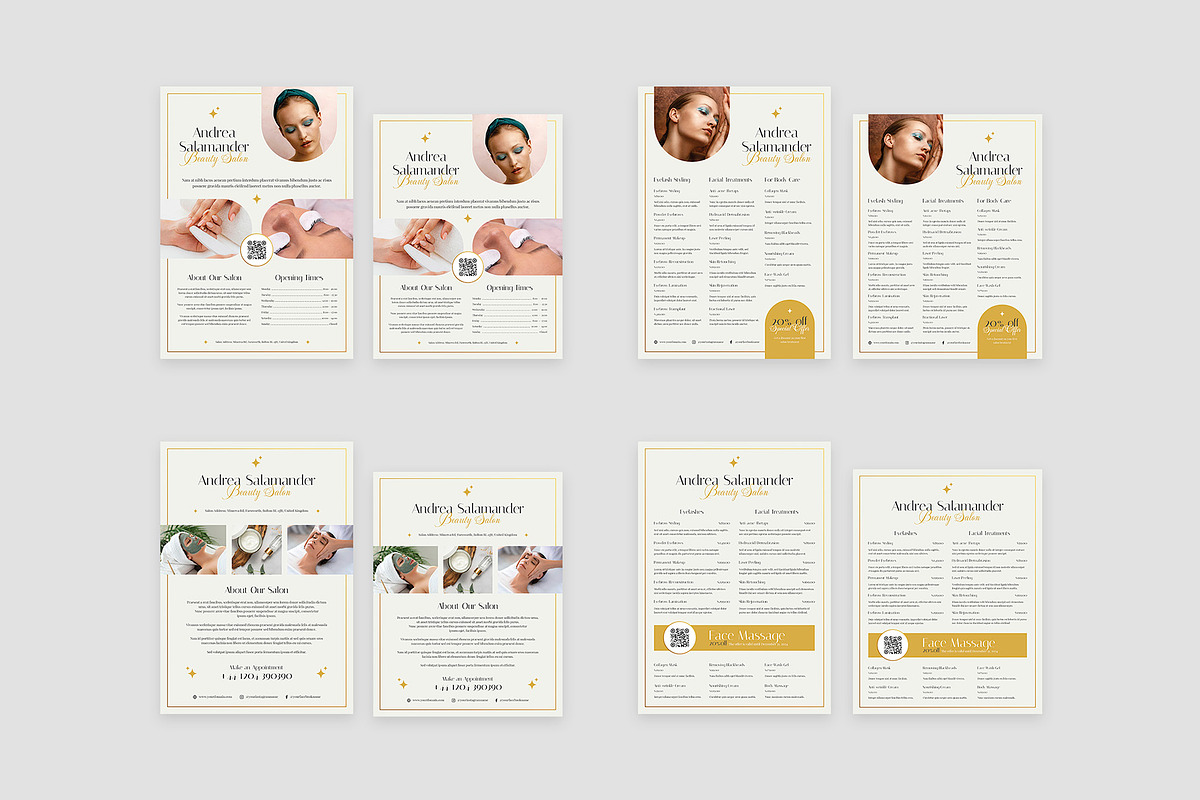Esthetician Flyer Canva Template, a Flyer Template by artbart (Photo 8 of 12)