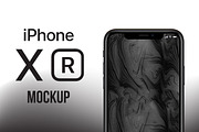 iPhone XR Black Mockup, an iPhone Mockup by Nadasol (Thumbnail 1 of 2)