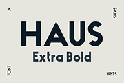 HAUS Sans Extra Bold, a Sans Serif Font by MARTINI Type Designer (Thumbnail 1 of 5)