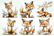 Watercolor Whimsical Easter Fox Png, an Illustration by Creative Art (Thumbnail 7 of 8)