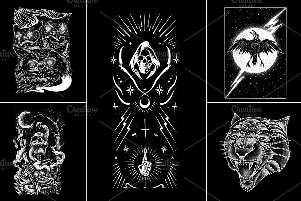 100 T-Shirt Designs Super Collection, an Animal Illustration by Design by sebrodbrick (Photo 25 of 35)