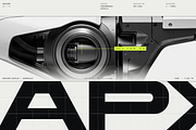 Apexor Futuristic Geometric Display, a Sans Serif Font by HipFonts (Thumbnail 2 of 17)