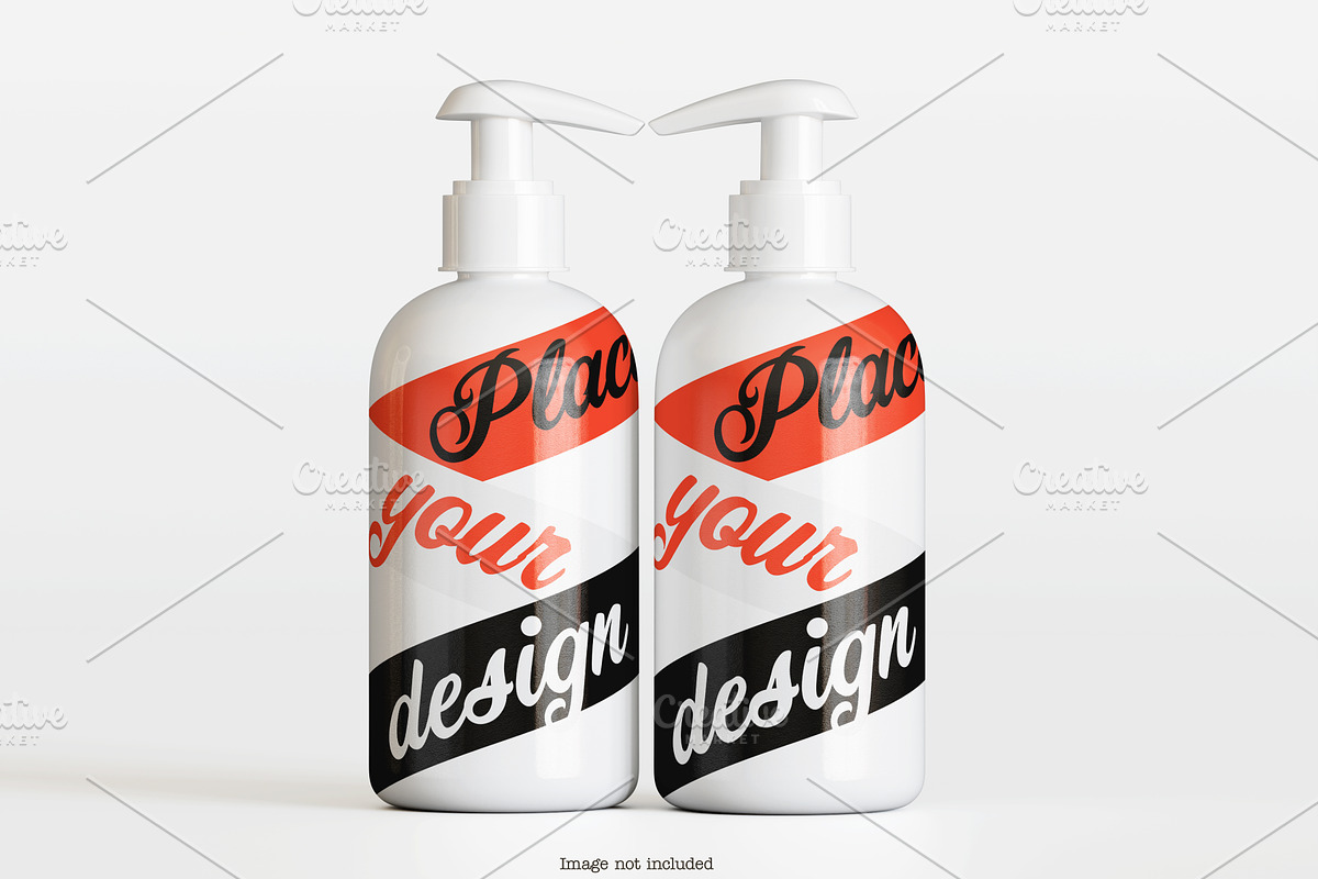 Cosmetic pump mockup bundles, a Cups & Container Mockup by Ambo Ampeng (Photo 21 of 32)