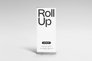 Rollup Banner Mockup, an Advertising Mockup by Lemockup