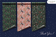 Xmas Florals - Seamless Patterns, a Pattern Graphic by InaCorart (Thumbnail 9 of 9)