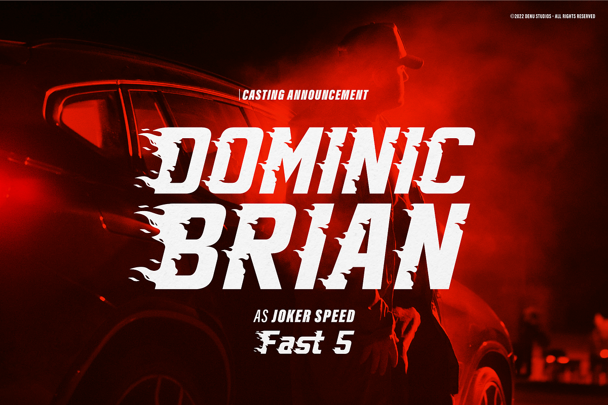 Heat Road | Racing Fire Font, a Font by Denustudios (Photo 9 of 12)