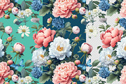Gorgeous Peonies Floral Pattern 2, a Pattern Graphic by Olya Creative (Thumbnail 2 of 7)