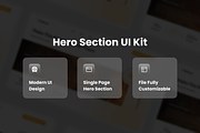 Fainlux Creative Agency Hero Header, an UI Kit Template by SquidPixey (Thumbnail 3 of 3)