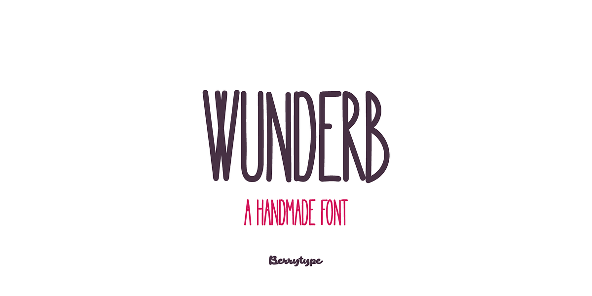 Wunderb, a Handwritten Font by BerryType (Photo 1 of 8)