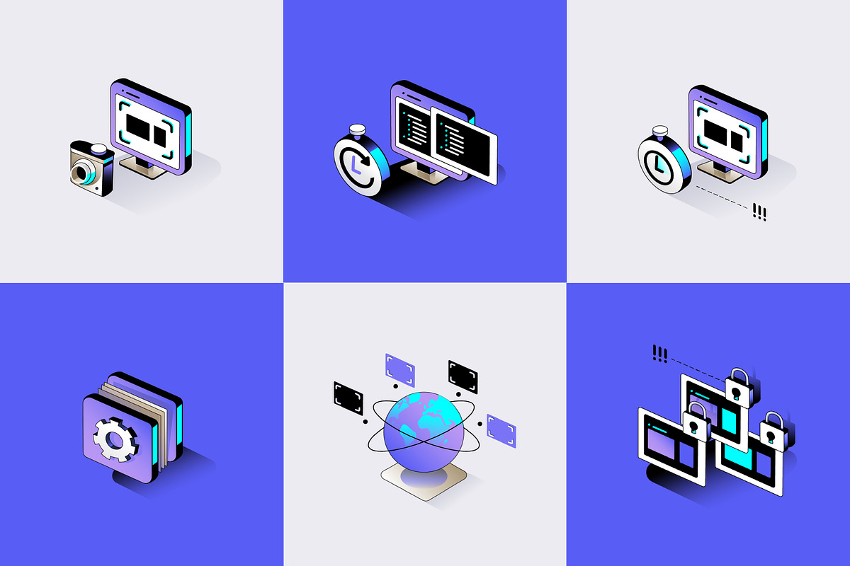 Cybersecurity Isometric Icons, a Solid Icon by Polar Vectors (Photo 5 of 10)