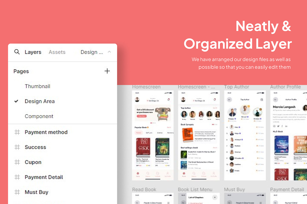 BookWise - Book Store App Ui Kits, an UI Kit Template by Minialis (Photo 4 of 6)