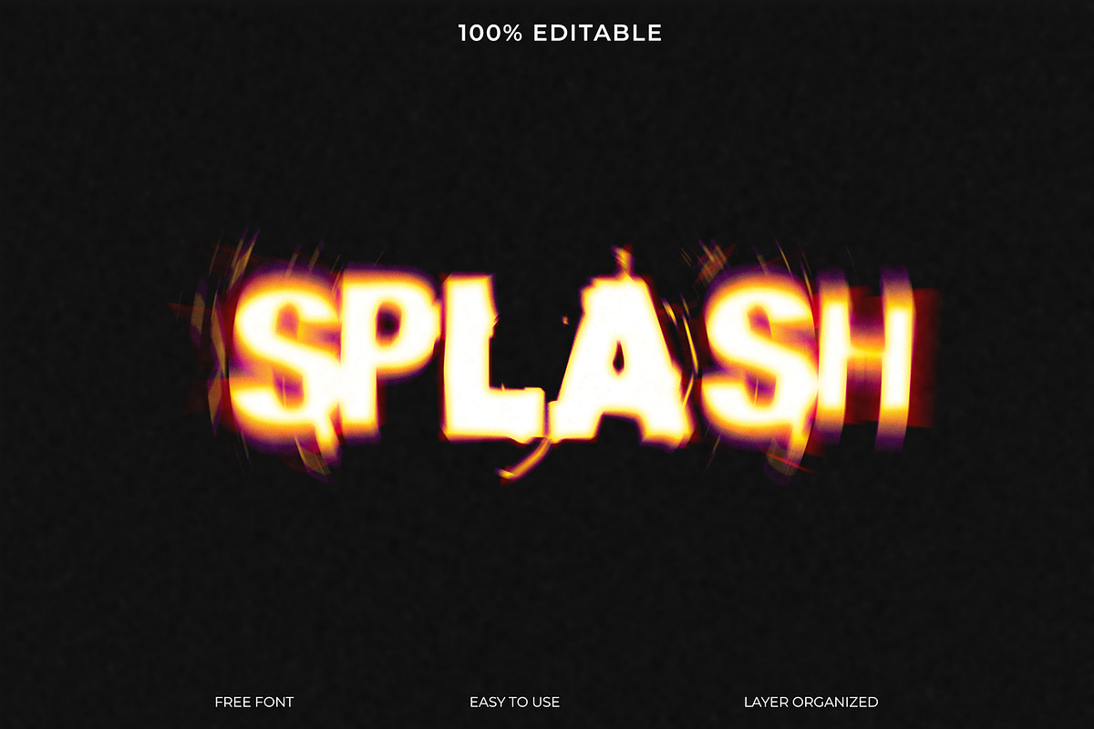 Splash PSD Text Style Effect, a Layer Style Add-On by Imamul001