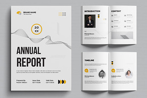 Annual Report Design Template, a Brochure Template by MightyDesign