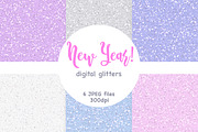 New Year Glitters, a Pattern Graphic by GlamArtZhanna (Thumbnail 1 of 3)