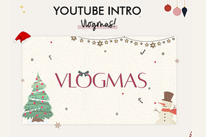 CHRISTMAS VLOGMAS Youtube INTRO