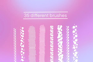 30 Procreate Dots & Circle Brushes