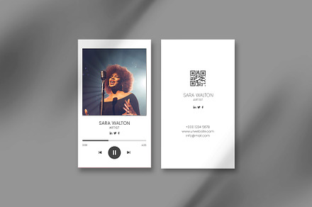 Singer or Music Artist Business Card