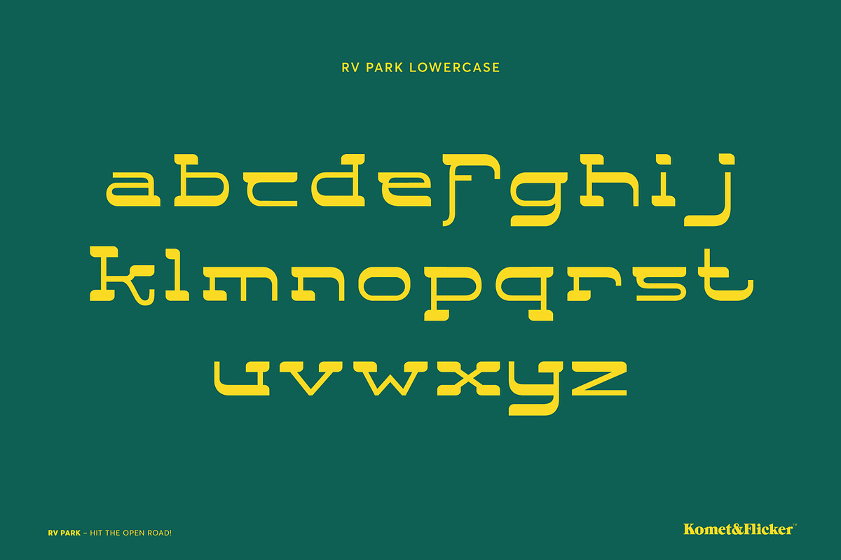 RV Park - Hit the Open Road!, a Slab Serif Font by Komet & Flicker (Photo 13 of 14)