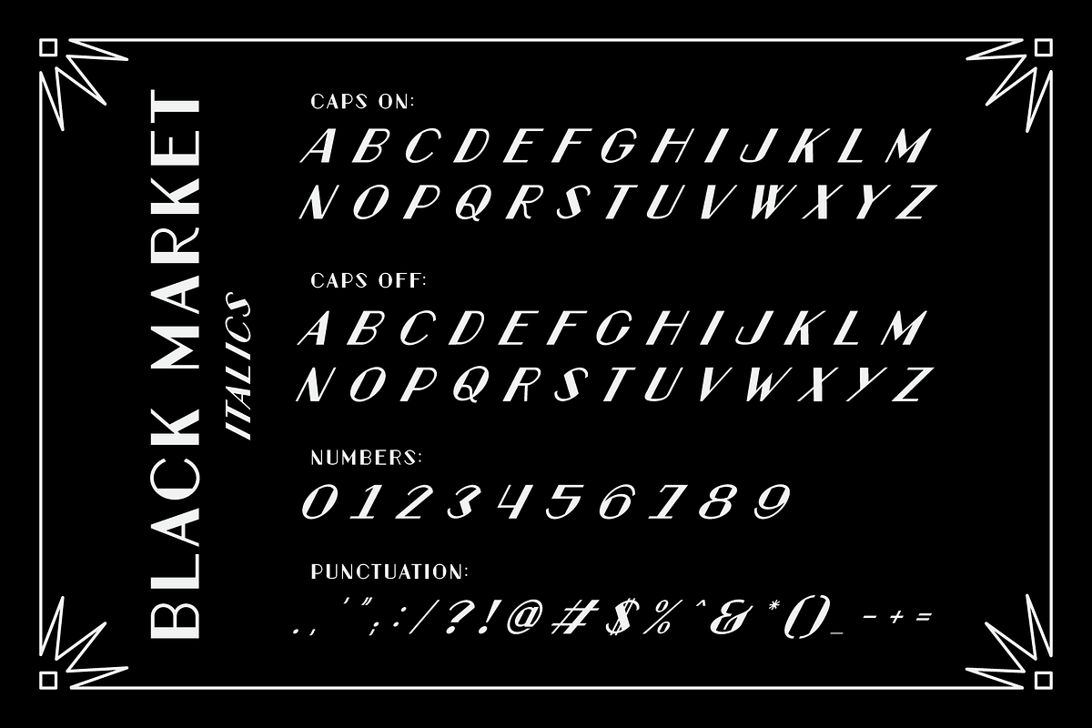 BDC Black Market Display Font, a Font by Brethrendesignco (Photo 3 of 5)