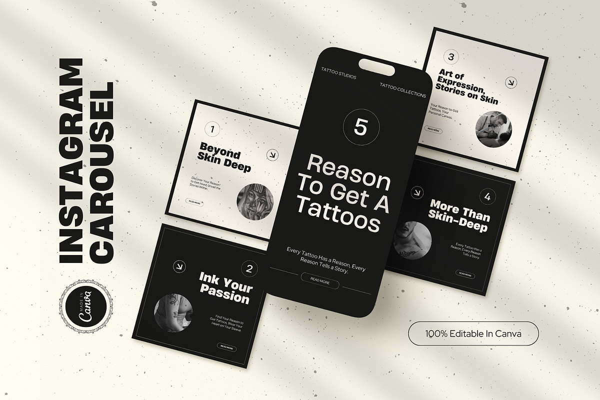 120 Tattoo Artist Instagram Template, a Social Media Template by Branding Victory STD (Photo 3 of 10)