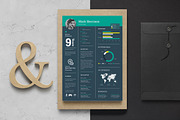 Infographic Resume/CV, a Resume Template by ResumeDevisers (Thumbnail 2 of 4)