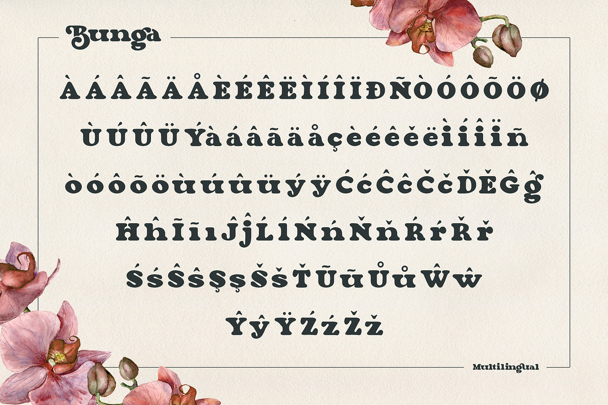 Bunga, a Serif Font by Burntilldead (Photo 12 of 14)