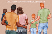 Big Family Creator Clipart., a Person Illustration by ArtedeCatrin (Thumbnail 7 of 11)