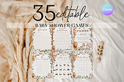 Boho Safari Animal Baby Shower Games, a Templates & Theme by VeliusCreativeStudio (Thumbnail 1 of 5)