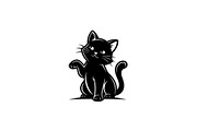 Cool Cat Silhouette Vector Bundle, an Illustration by Designs_River (Thumbnail 27 of 51)