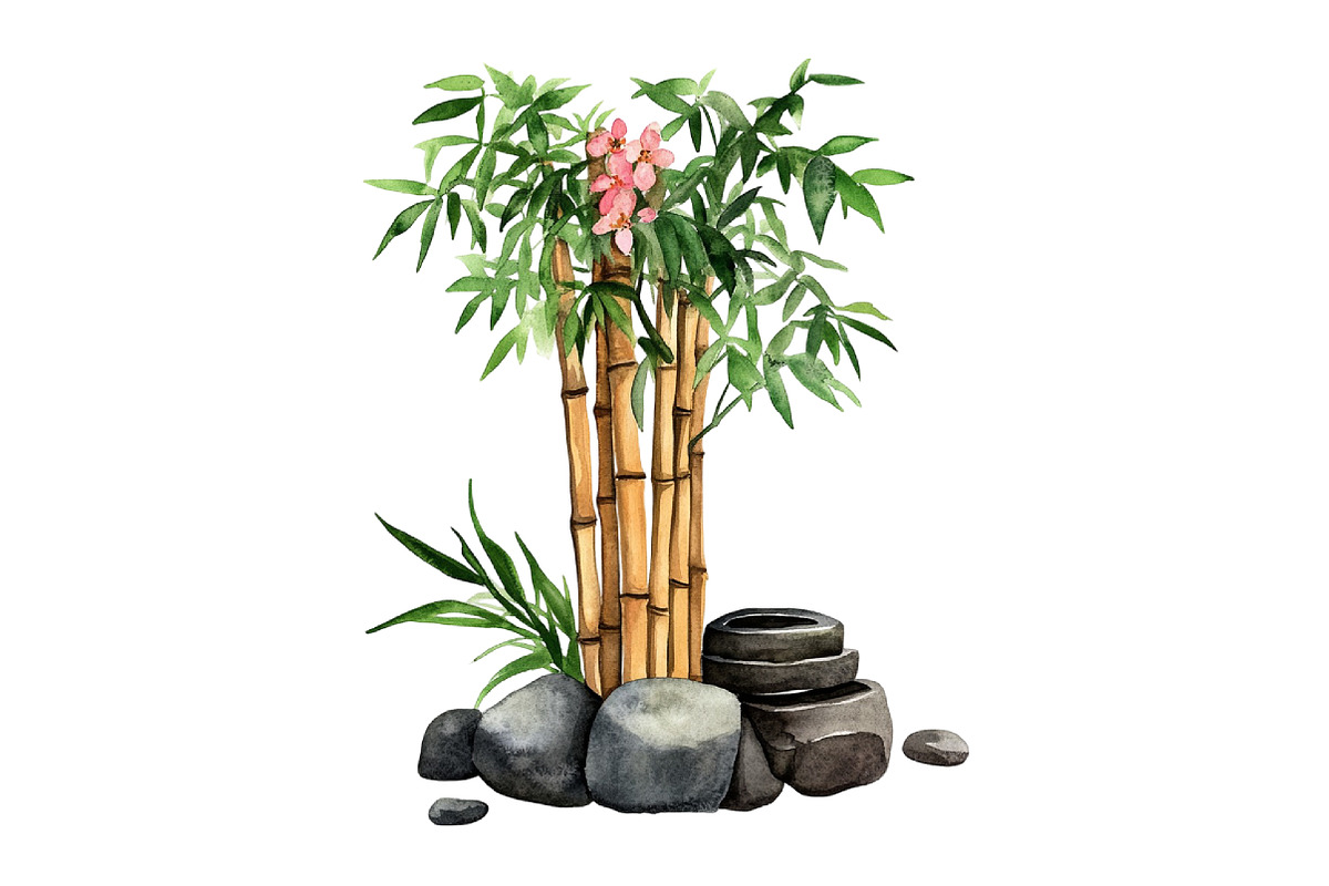 Watercolor Japan Clipart PNG, an Illustration by Craft Nest (Photo 10 of 12)