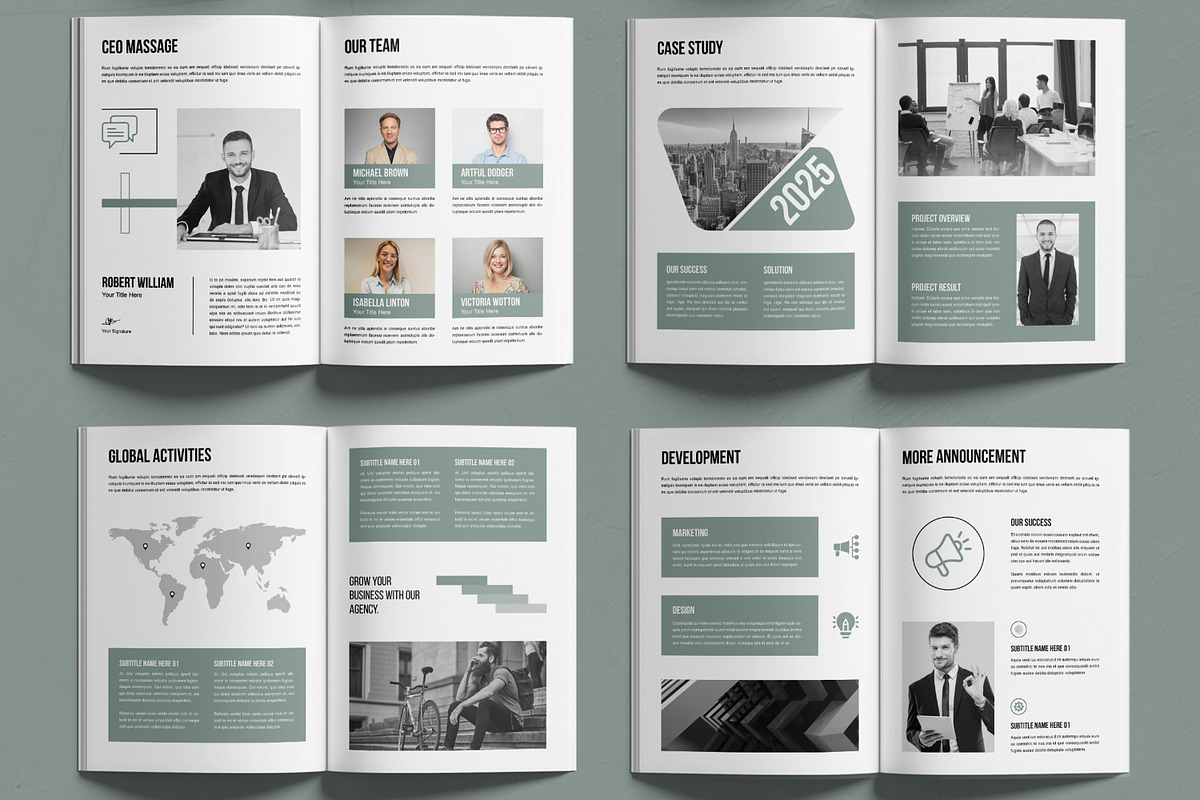Brand Portfolio Brochure Layout, a Brochure Template by MightyDesign (Photo 3 of 7)
