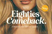 Eighties Comeback Serif (70 fonts), a Serif Font by Nicky Laatz (Thumbnail 1 of 47)
