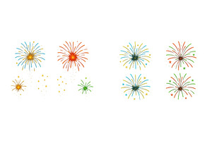 Colorful fireworks display lights up, a Holiday Photo by ZinetroN