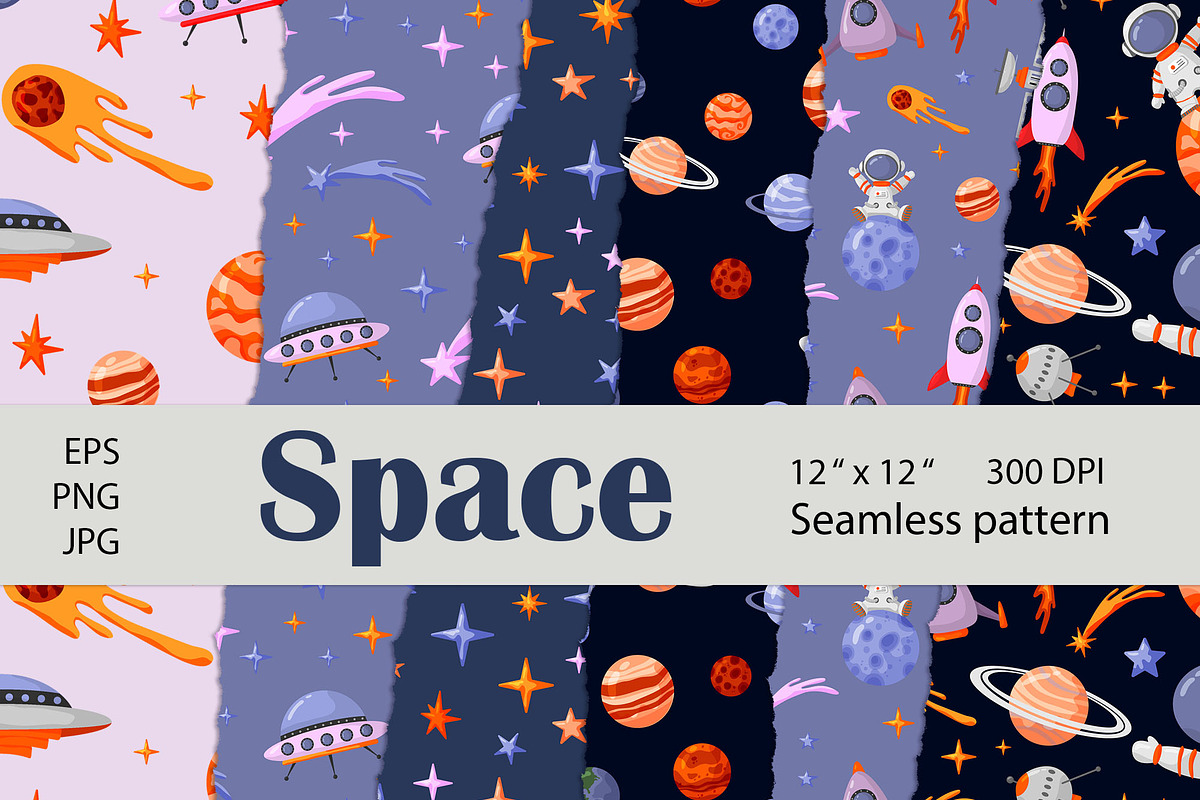 Astronaut Kids Clipart, a Decorative Illustration by Nebbia (Photo 4 of 7)