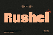 Modern Bold Sans - Rushel, a Font by Say Studio (Thumbnail 1 of 10)