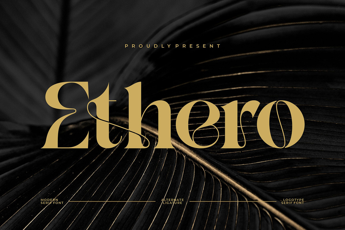 Ethero || Modern Elegant Serif Font, a Serif Font by Ermedia Studio (Photo 1 of 10)