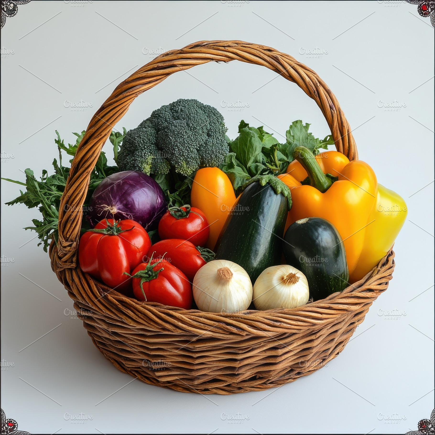 Fresh healthy organic vegetables and, a Food & Drink Photo by Pixeness Studio