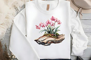Exclusive Orchid Ikebana on Driftwoo, an Illustration by DreamCafeArt (Thumbnail 6 of 7)