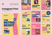 Retro Culture Social Media Pack, a Social Media Template by Pitchlook.Studio (Thumbnail 1 of 3)