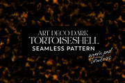 Art Deco Dark Tortoiseshell Pattern, a Pattern Graphic by Leysa Flores (Thumbnail 1 of 10)