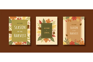 Harvest Season Flyer Set