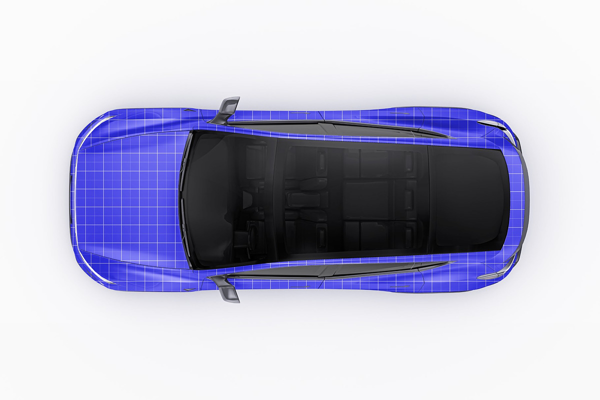 2026 Performance EV Crossover Set, an Advertising Mockup by Halal Graphic Studio (Photo 10 of 12)