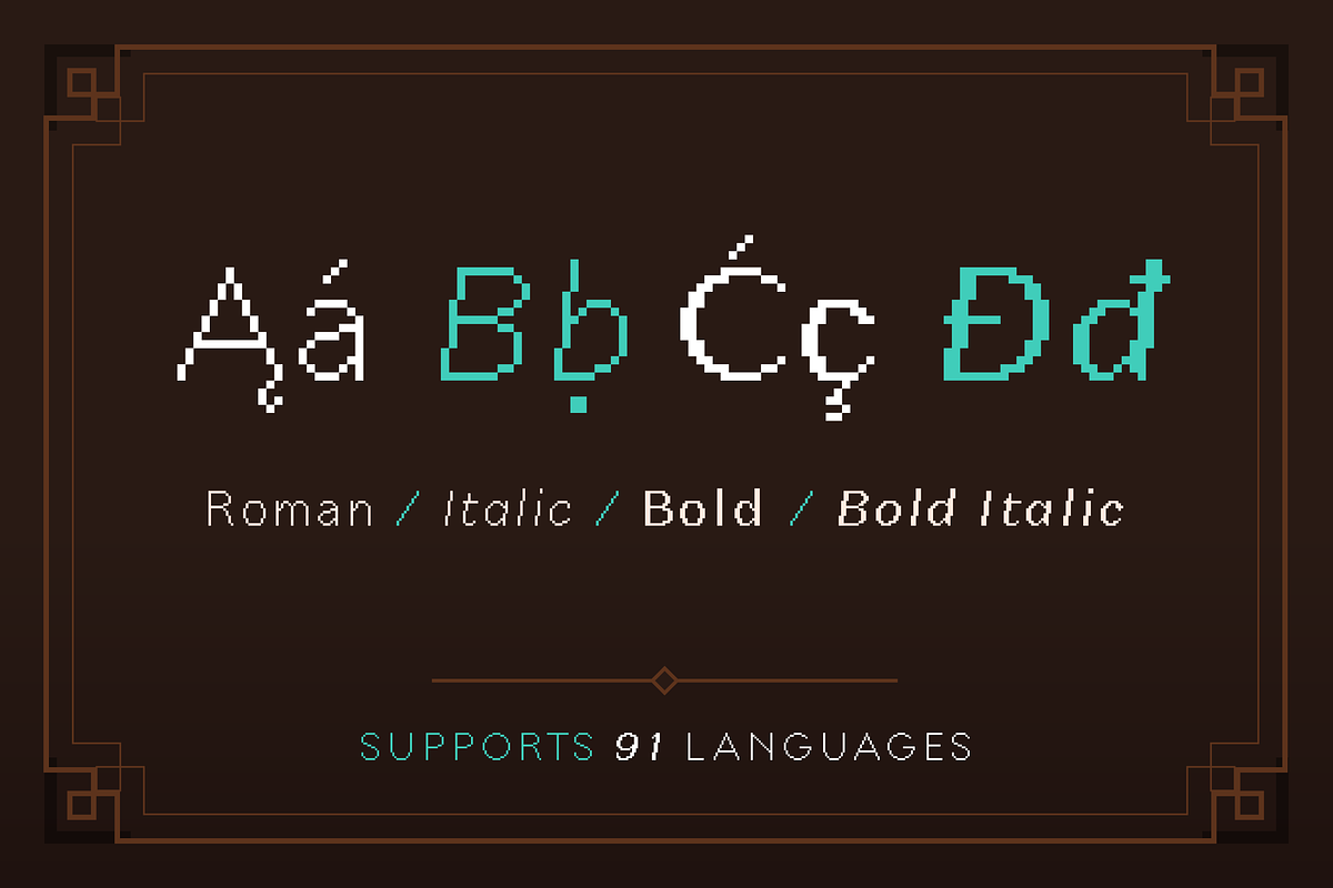 Troutbeck Sans Pixel Font (4 styles), a Sans Serif Font by SelfBuild Type (Photo 3 of 8)