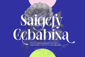 NCL Saigefy Cebahixa - Modern Serif, a Serif Font by Enxyclo Studio