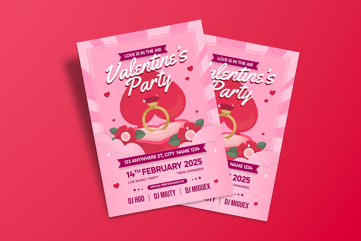 Valentine's Day Flyer, a Flyer Template by MMPixelCraft (Photo 5 of 6)