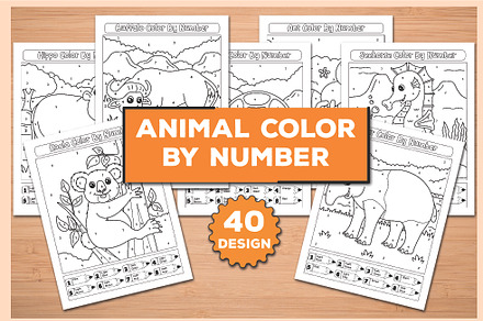 Animal Color By Number, an Animal Illustration by glimsheart