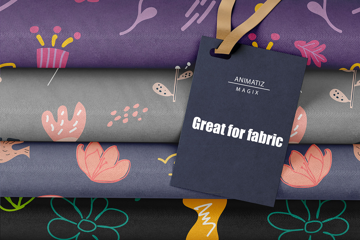 Boho Floral & Abstract Vector Kit, a Pattern Graphic by animatizmagix (Photo 7 of 10)