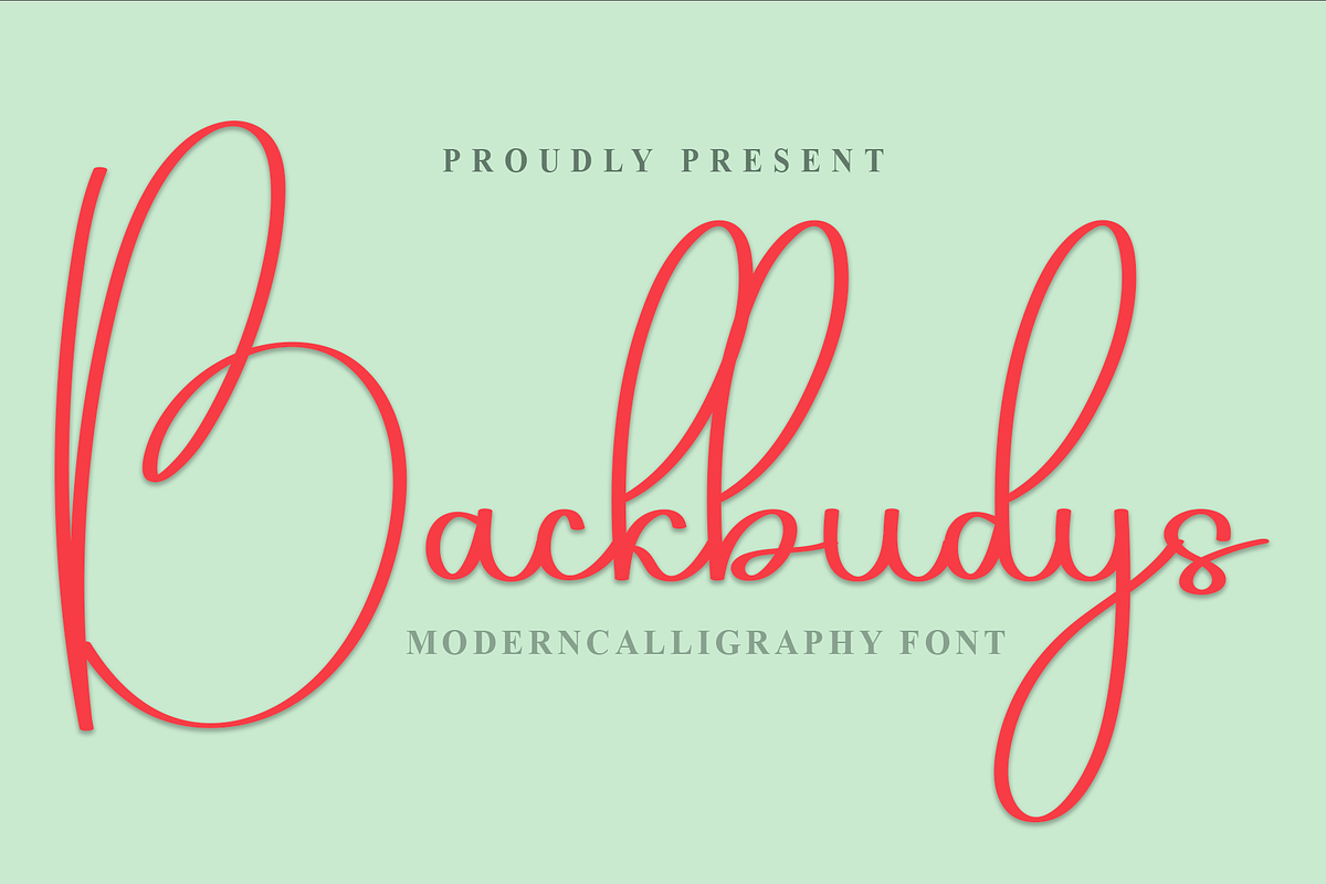 Backbudys, a Handwritten Font by FreshTypeINK (Photo 1 of 8)