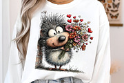 Whimsical Valentine Boy Clipart, an Illustration by SinaCreation (Thumbnail 8 of 11)